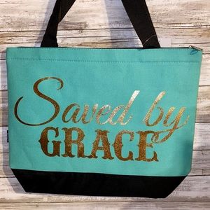 NWT “Saved by Grace” Tote Bag